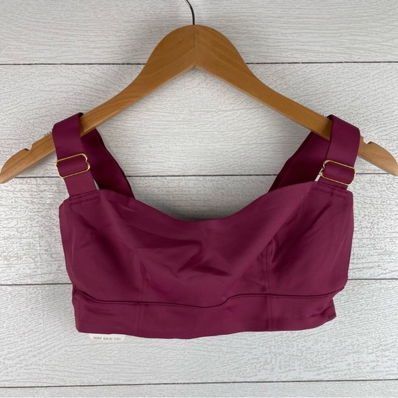 NWT Free People Naomi long lined bra in Dried Rose. - Picture 8 of 9